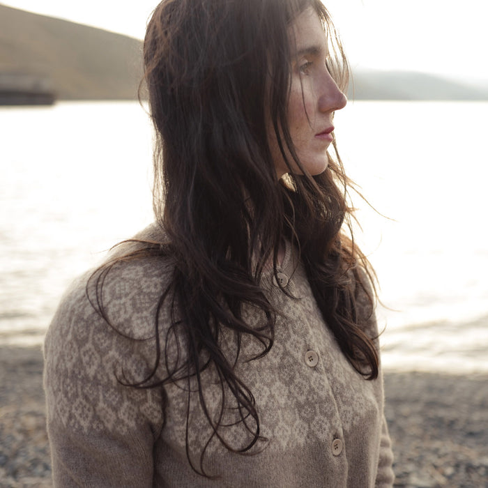 Autumn Women's Cardigan - Superfine Lambswool - Feather
