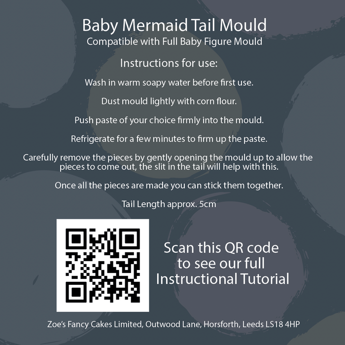 Baby Mermaid Tail Mould