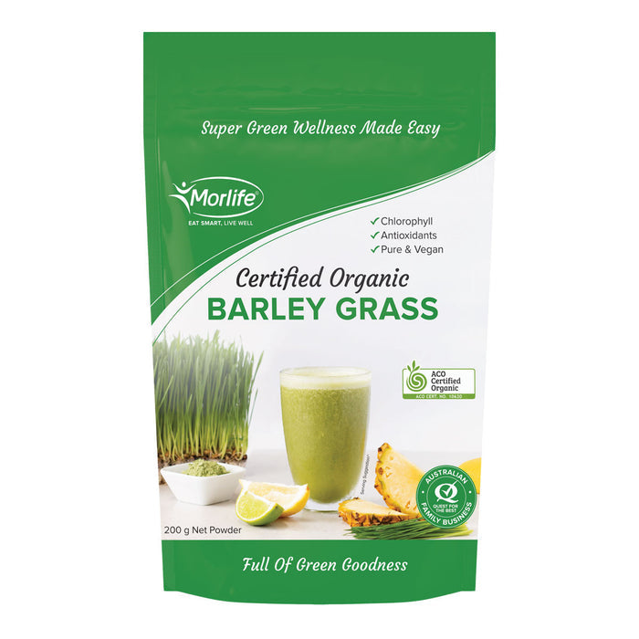 Morlife Barley Grass Powder - Natural Wholefood_1