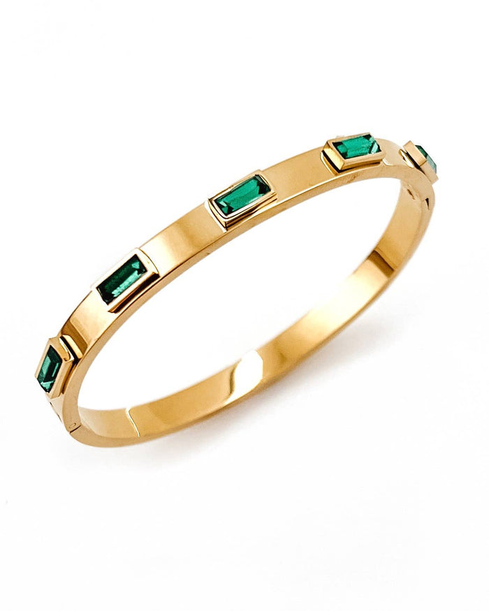 Belinda Gold Jewel Bangle Bracelet