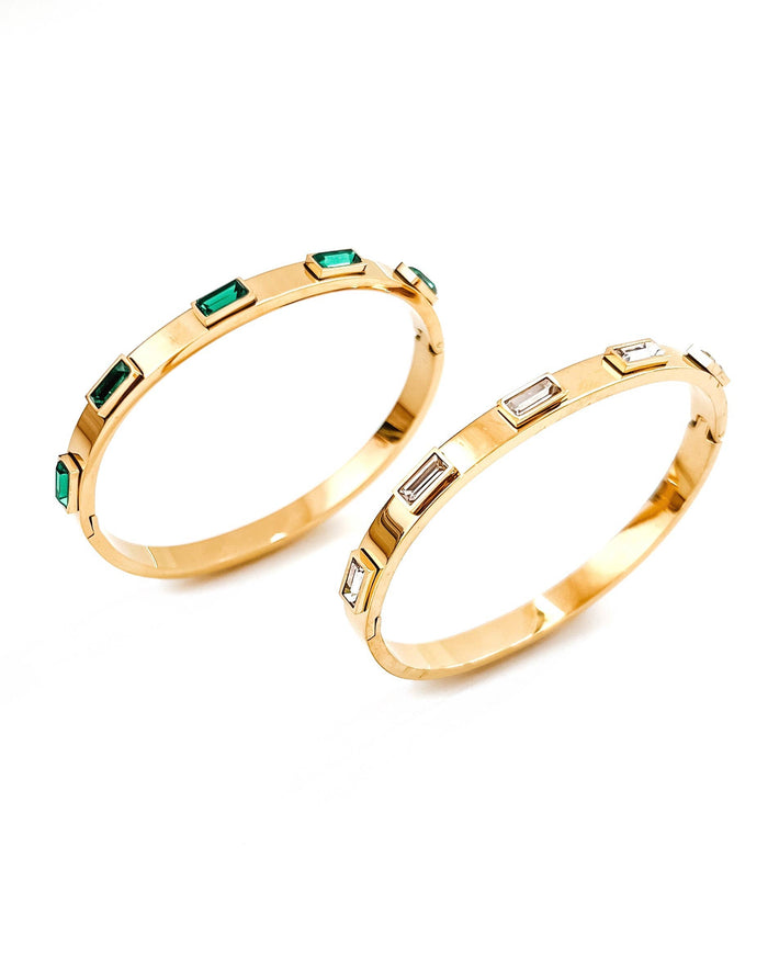 Belinda Gold Jewel Bangle Bracelet