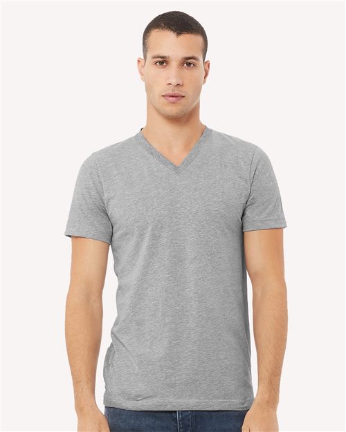 BELLA + CANVAS 3005CVC - Unisex Heather CVC V-Neck Tee