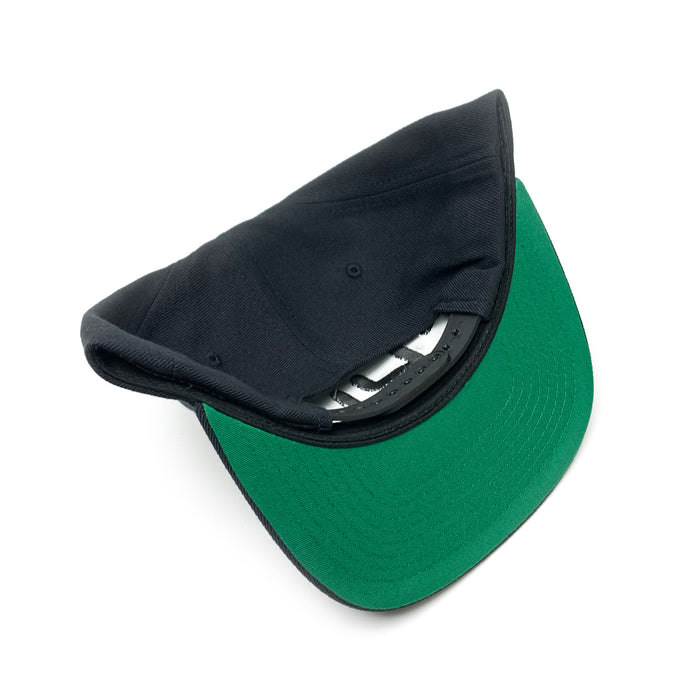Big Logo Snapback / black on black