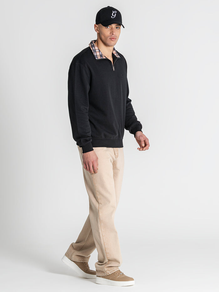 sweats / Black British Zip Sweat