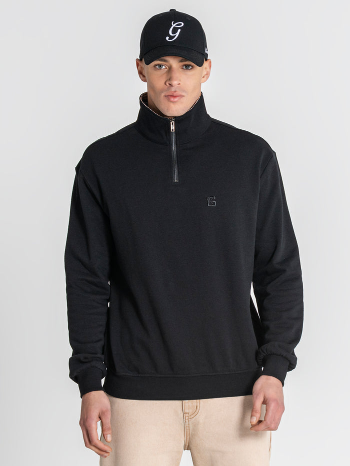 sweats / Black British Zip Sweat