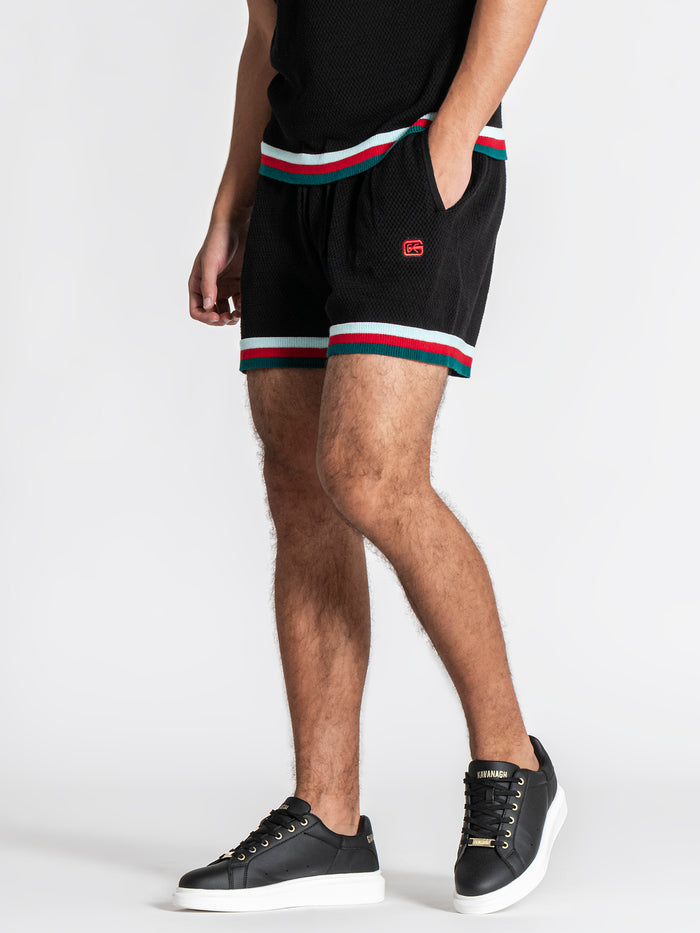 t-shirts / Black Striped GK Knit Set