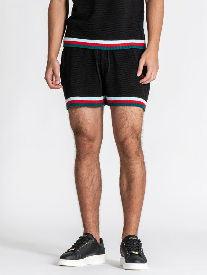 t-shirts / Black Striped GK Knit Set