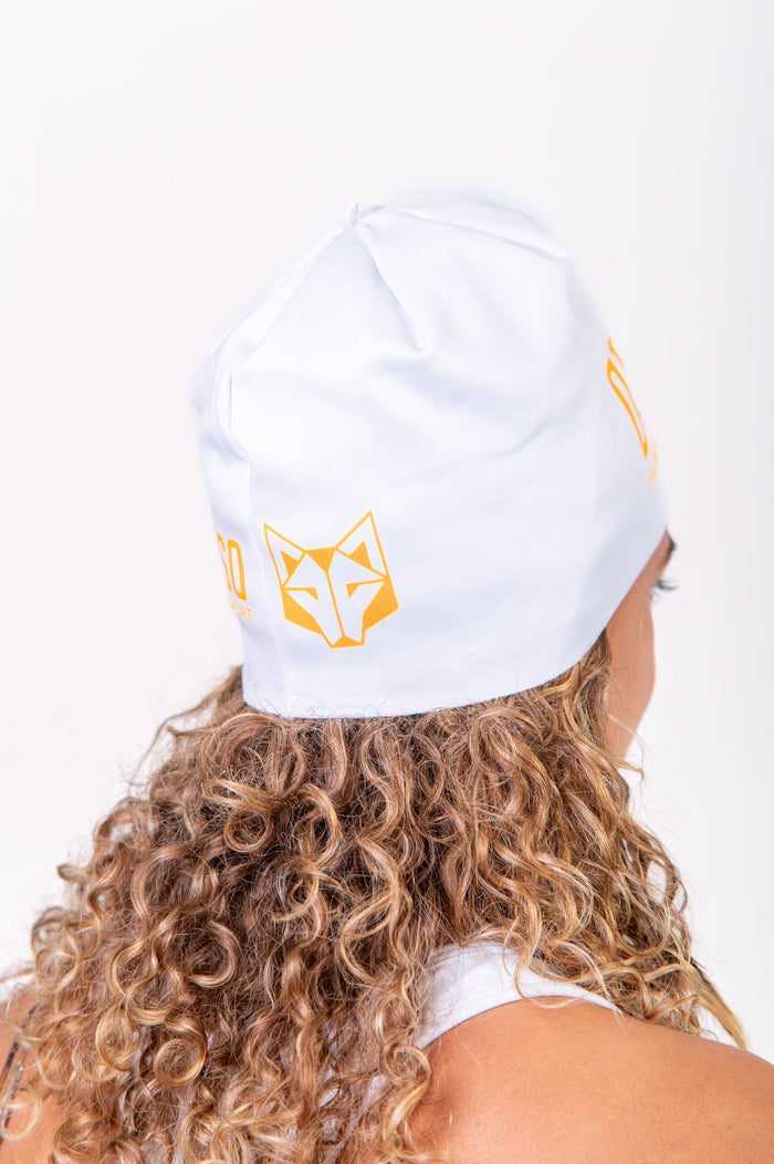 Bonnet - White & Fluo Orange