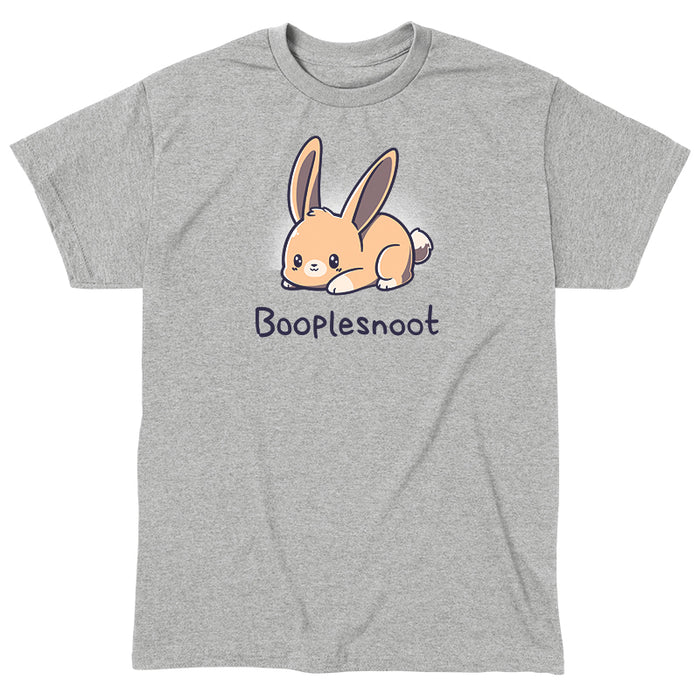 Classic Cotton T-shirt_TeeTurtle Booplesnoot heather gray t-shirt featuring a cute little bunny just being cute.