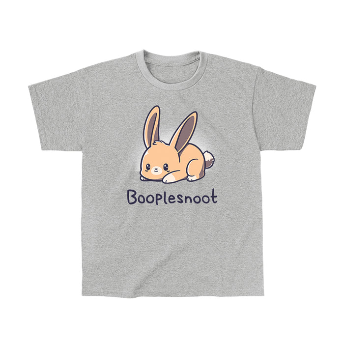 Classic Cotton T-shirt_TeeTurtle Booplesnoot heather gray t-shirt featuring a cute little bunny just being cute.