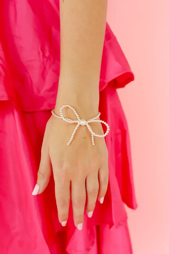 Bow Silver Bracelet
