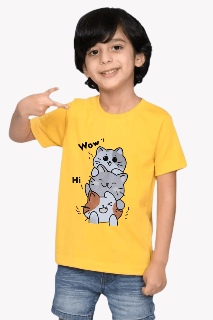Boys Basic Printed Top  Half Sleeve - Hinz Clothing