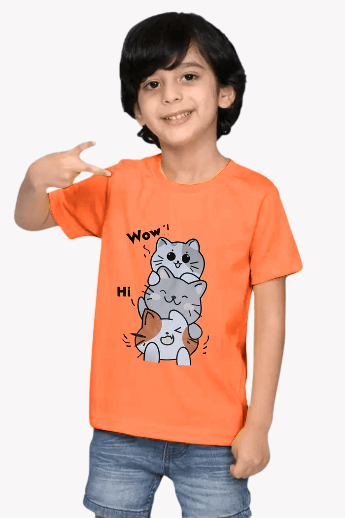 Boys Basic Printed Top  Half Sleeve - Hinz Clothing