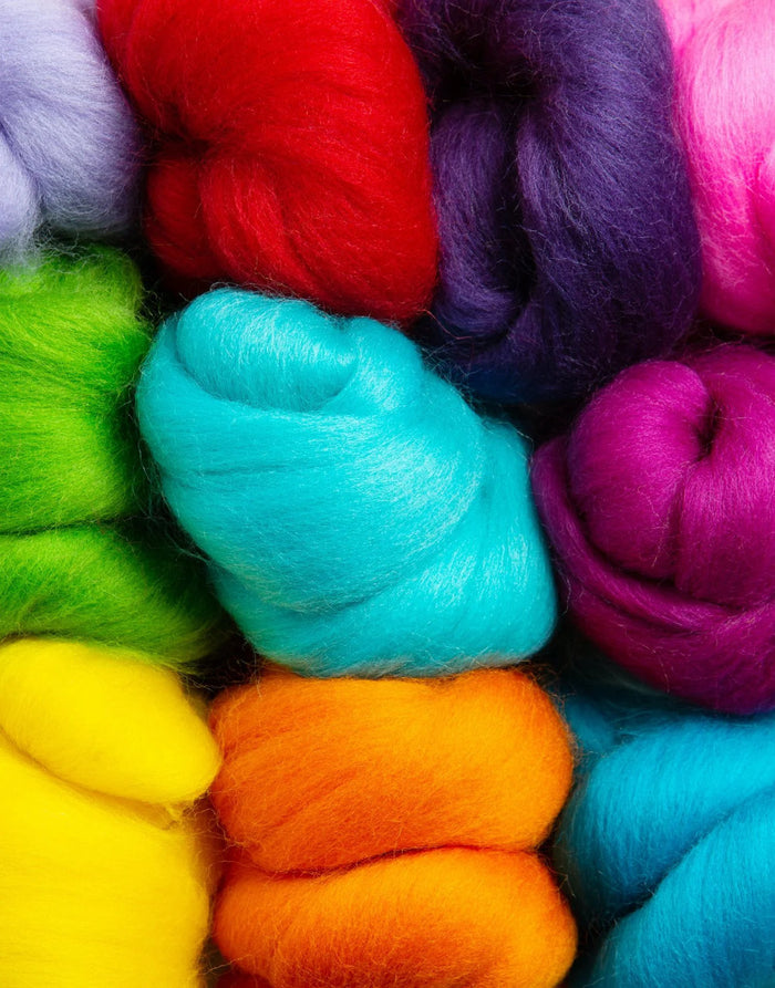 Brights Wool Bundle for Felting and Fibre Crafts, Hawthorn Handmade