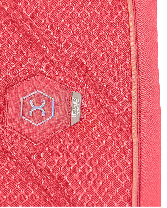 Brisa Mesh Saddle Pad - Hot Coral
