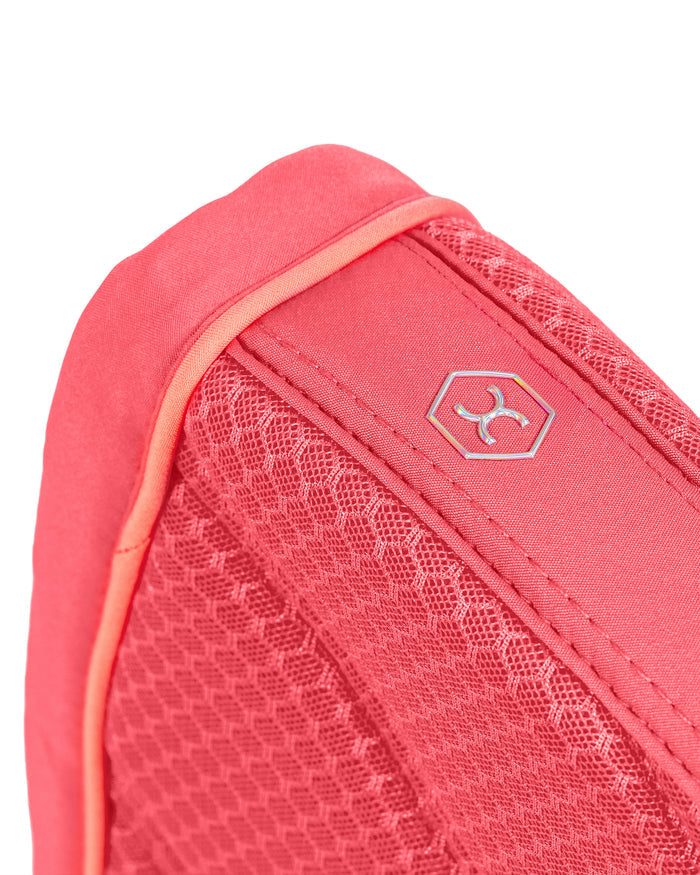 Brisa Mesh Saddle Pad - Hot Coral