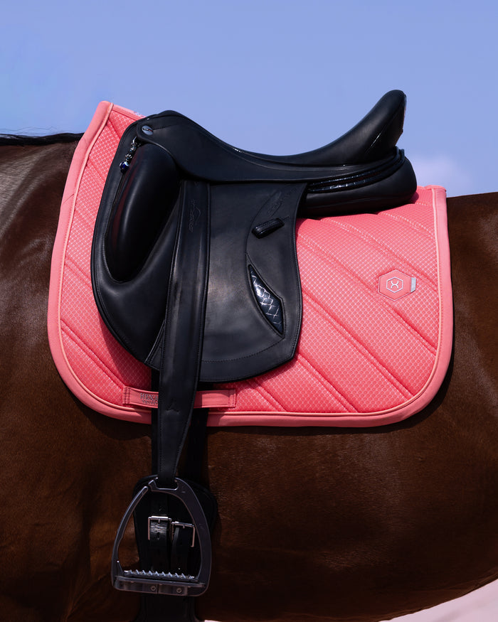 Brisa Mesh Saddle Pad - Hot Coral