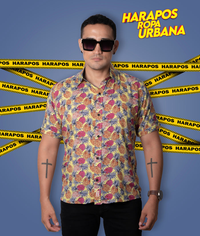 Camisa burton amailla con piñas