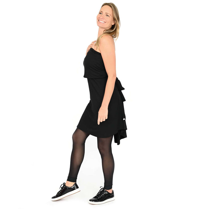 KSL Chandail Cape à capuche transformable en bambou - Noir et Marine