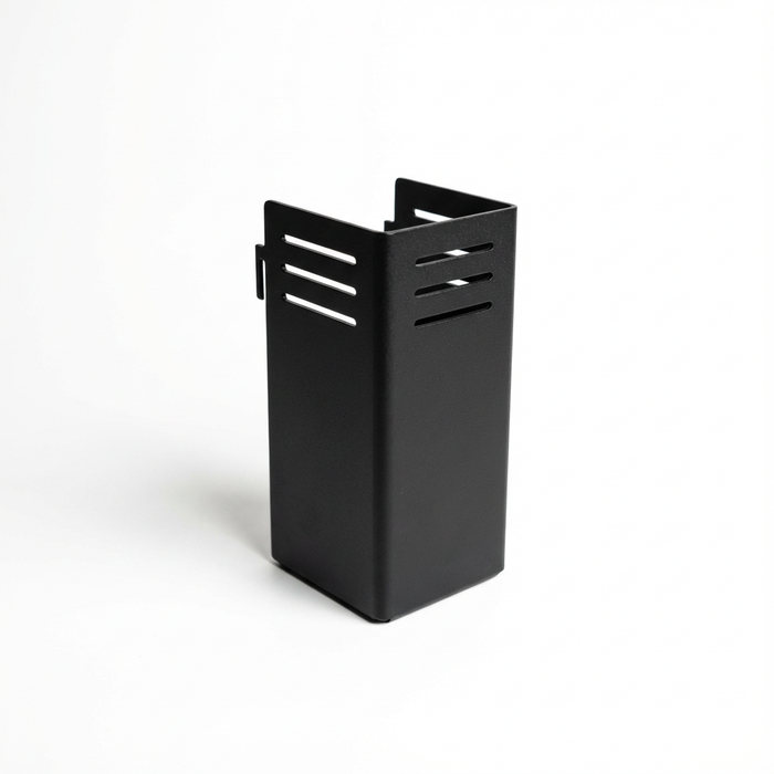 Black CAV MOLLE Panel Shelf accessory with vented sides on white background 4 by 2 size