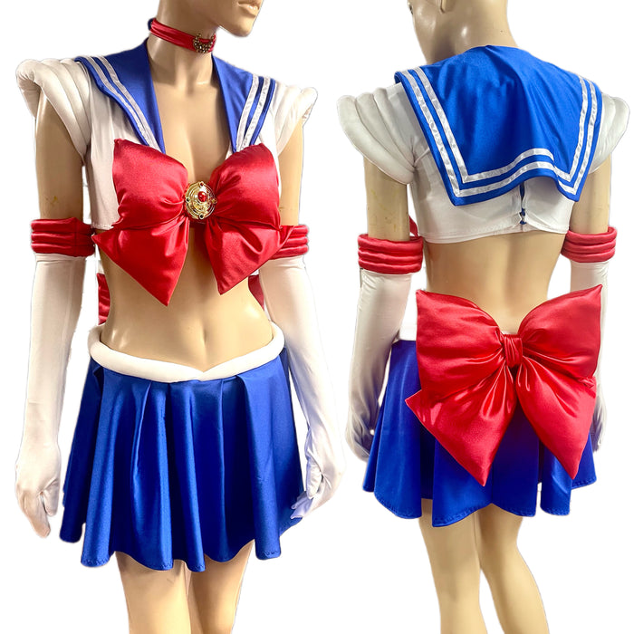 Celestial Moon Sailor Warrior Scout Cosplay Costume – Handmade Dance & Festival Bra Set