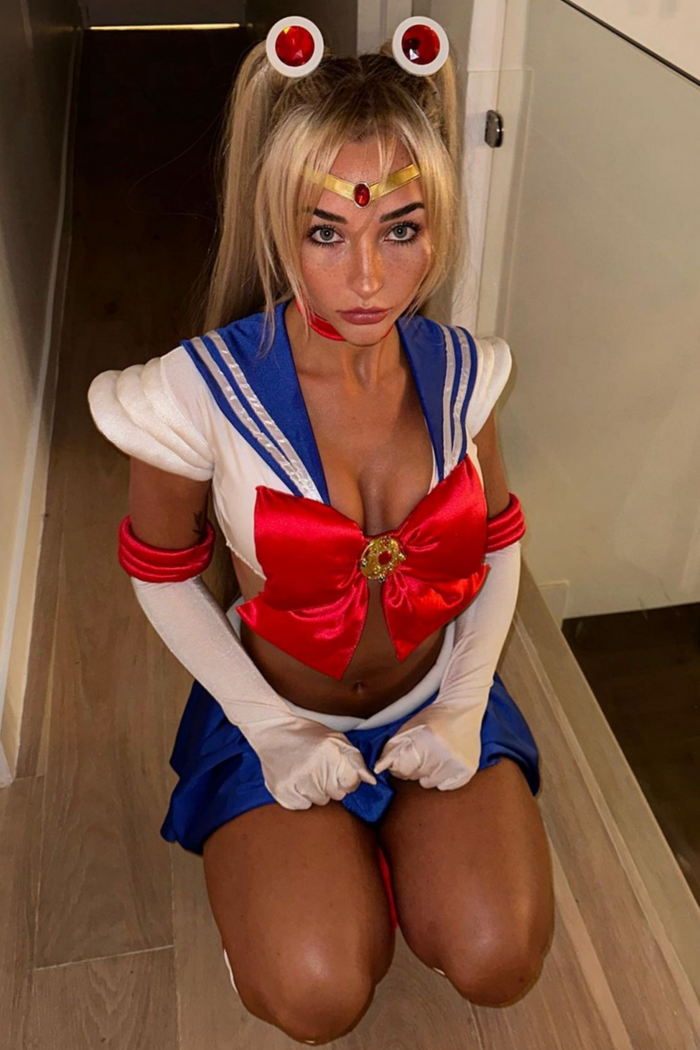 Celestial Moon Sailor Warrior Scout Cosplay Costume – Handmade Dance & Festival Bra Set
