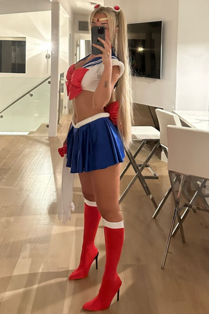 Celestial Moon Sailor Warrior Scout Cosplay Costume – Handmade Dance & Festival Bra Set