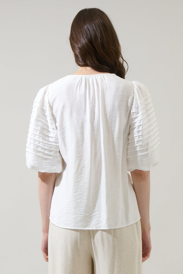 Cerry Pleated Top