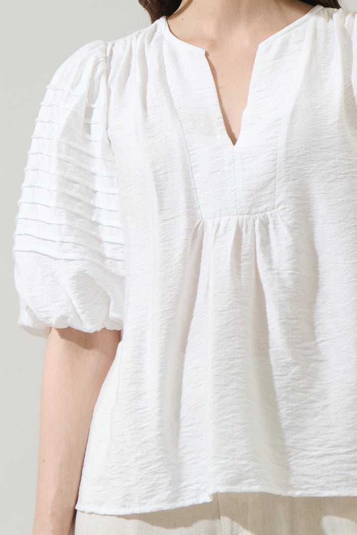 Cerry Pleated Top