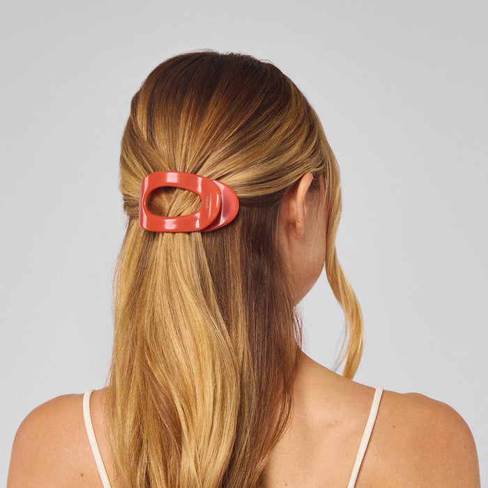 Cherry Recycled Plastic Flat Cloud Clip