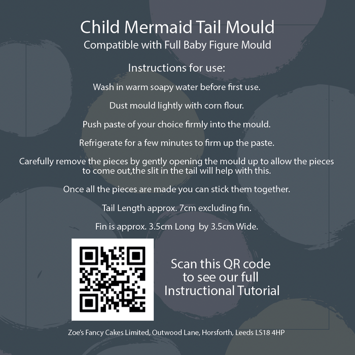 Child Mermaid Tail Mould