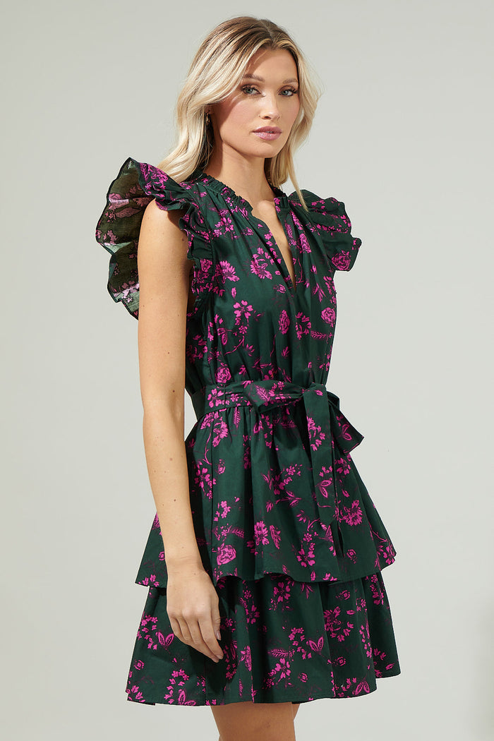 Close to You Marisol Tiered Mini Dress