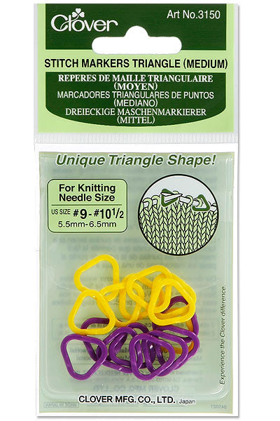 Clover - Medium Triangle Stitch Marker Pack