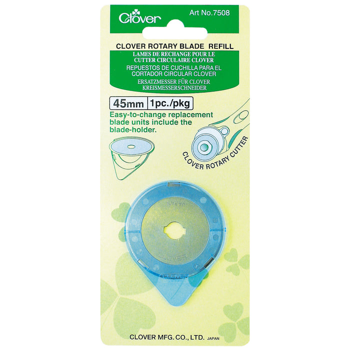 Clover Rotary Blade: Refill Pack: 45mm x 1 - Rotary Cutter