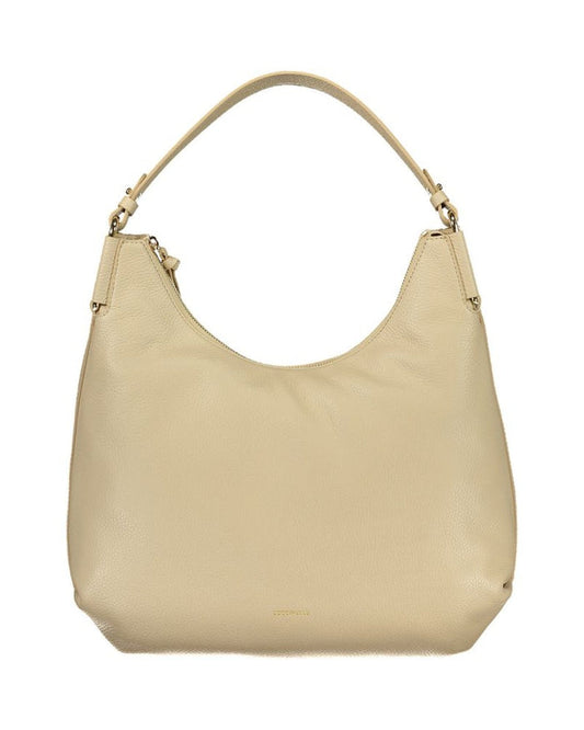 Coccinelle Beige Leather Women Handbag