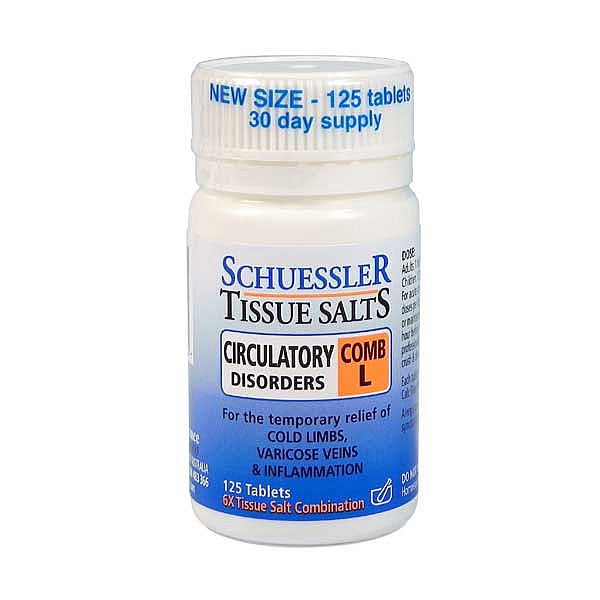 Schuessler Tissue Salts Combination L - Circulatory Disorders_1