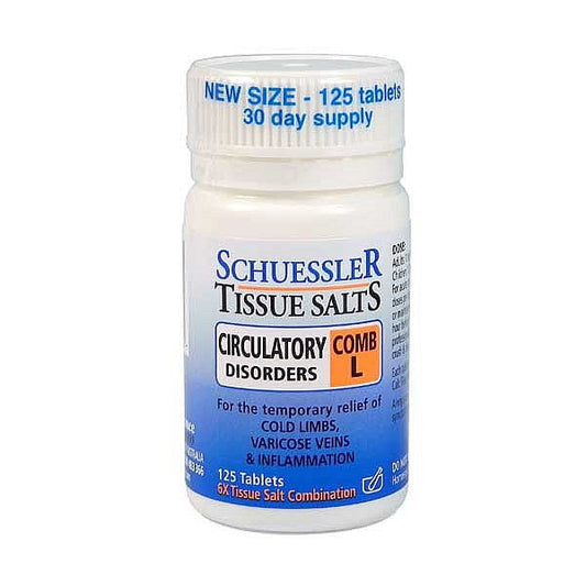 Schuessler Tissue Salts Combination L - Circulatory Disorders_1