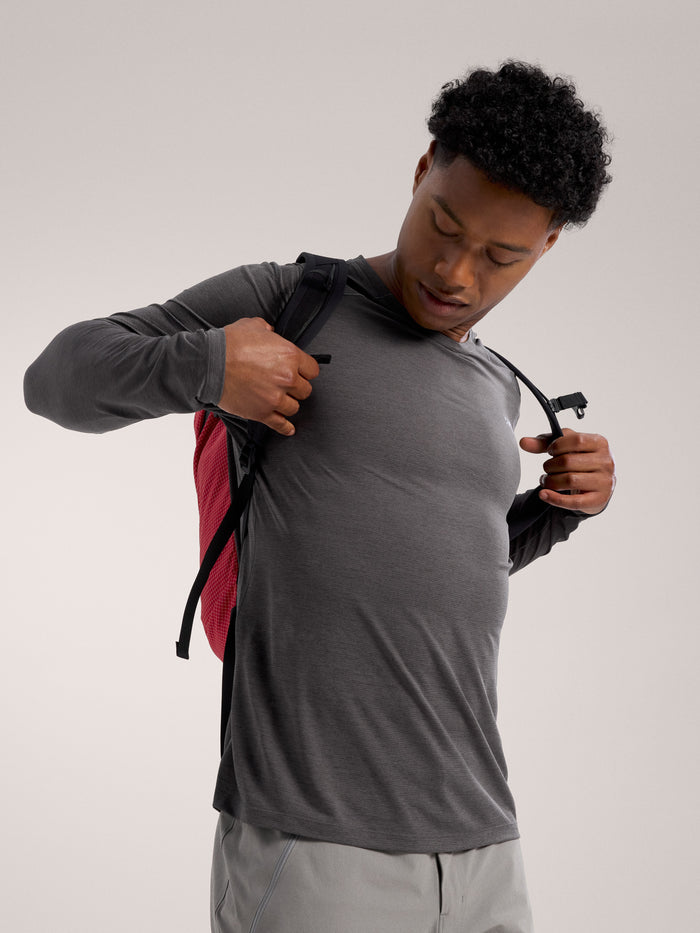 Cormac Crew Neck Shirt LS Men's Black Heather - Arc'teryx Australia