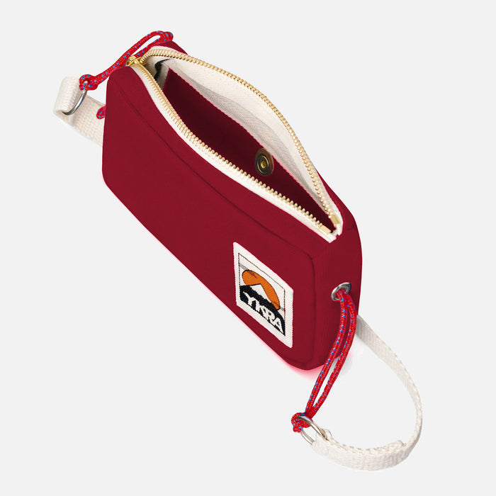 Cotton Canvas Travel Case Bag - Bordeaux
