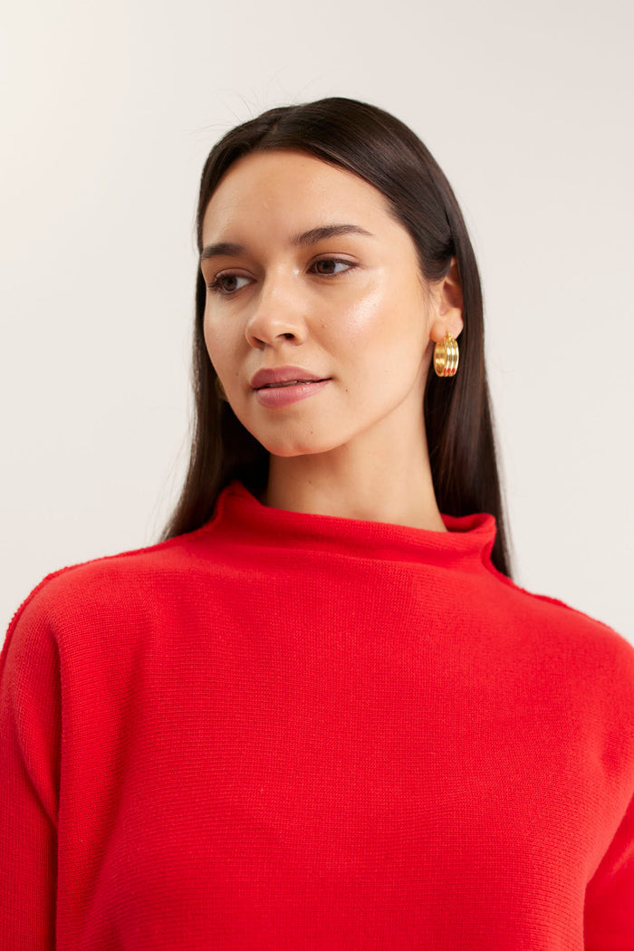 Cove Sweater In Red
