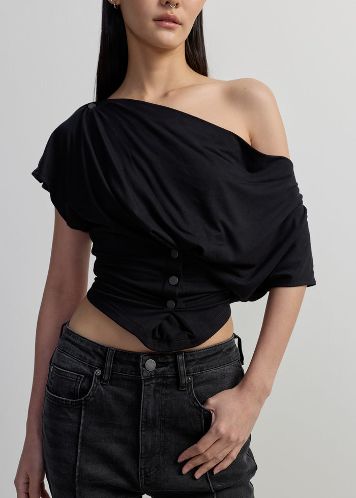 COWL NECK BLOUSE
