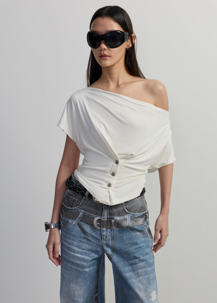 COWL NECK BLOUSE