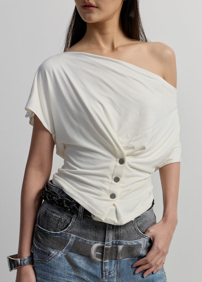 COWL NECK BLOUSE