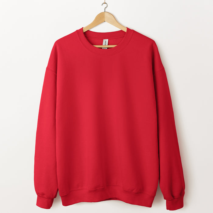 Custom Embroidered Crewneck Sweatshirt — Gildan 18000 | Your Logo Stitched