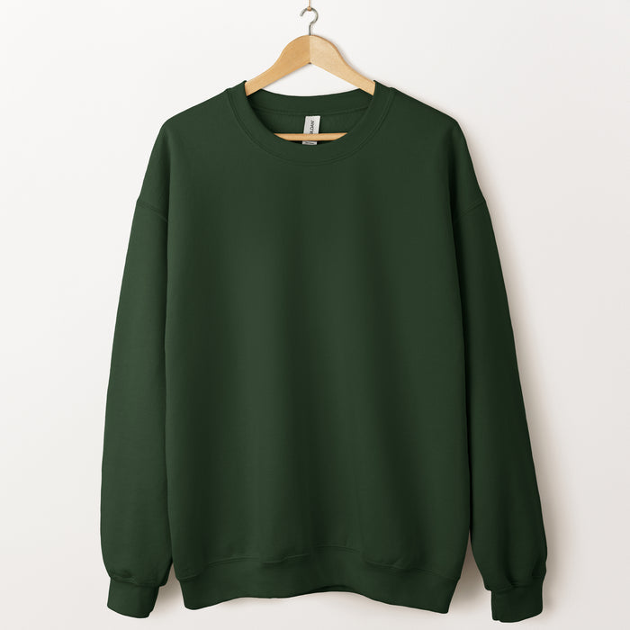 Custom Embroidered Crewneck Sweatshirt — Gildan 18000 | Your Logo Stitched