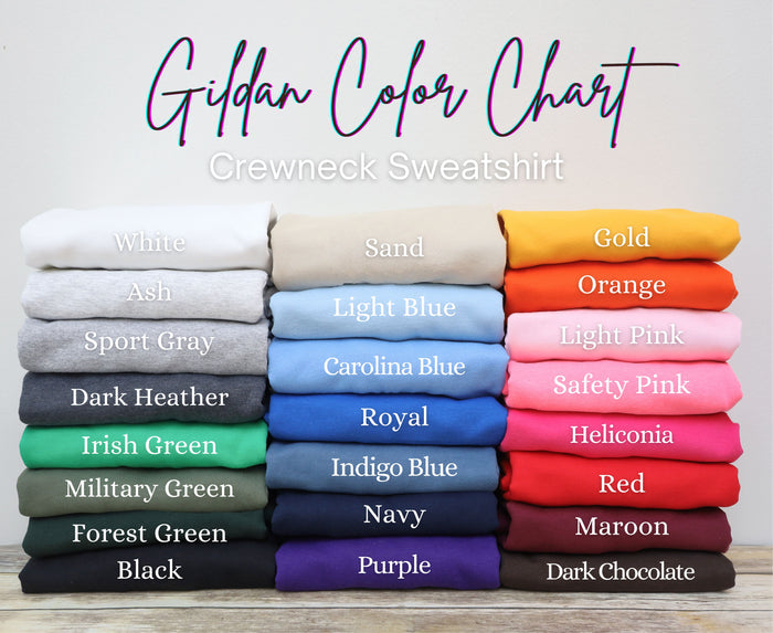 Custom Embroidered Crewneck Sweatshirt — Gildan 18000 | Your Logo Stitched
