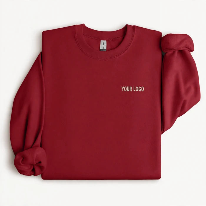 Custom Embroidered Gildan Softstyle Crewneck — Your Logo or Name