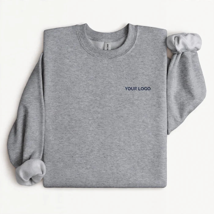 Custom Embroidered Gildan Softstyle Crewneck — Your Logo or Name