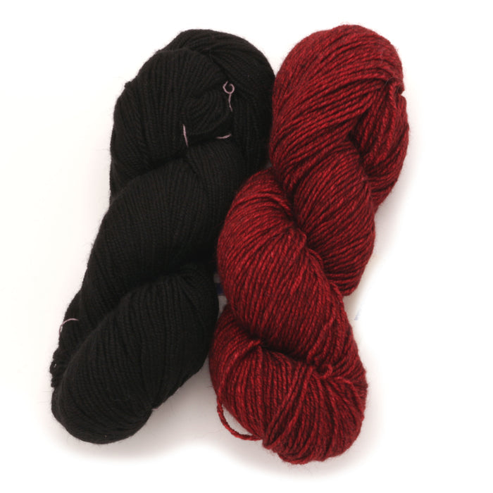Malabrigo - Dos Tierras / XS / Black & Cereza