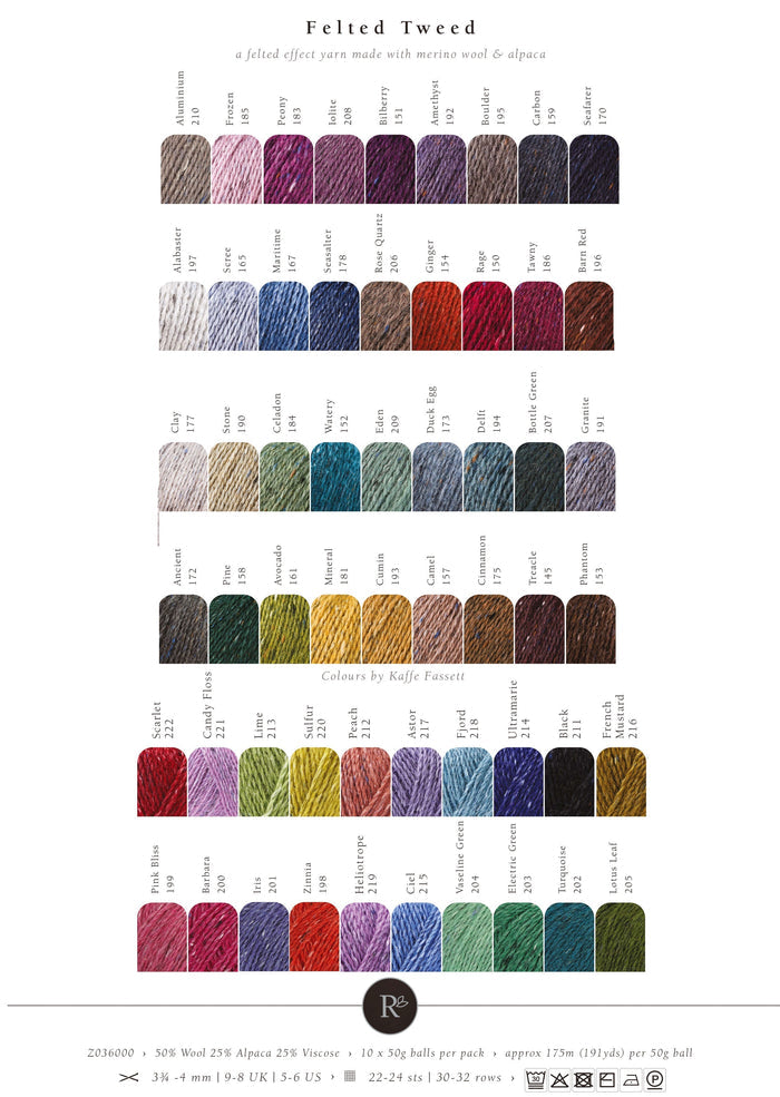Rowan - Felted Tweed DK / XS / PRE-ORDER any 2 colors